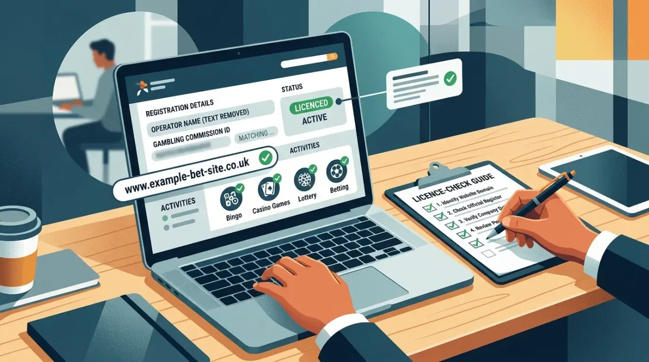 How to check an online casino domain on the Gambling Commission register